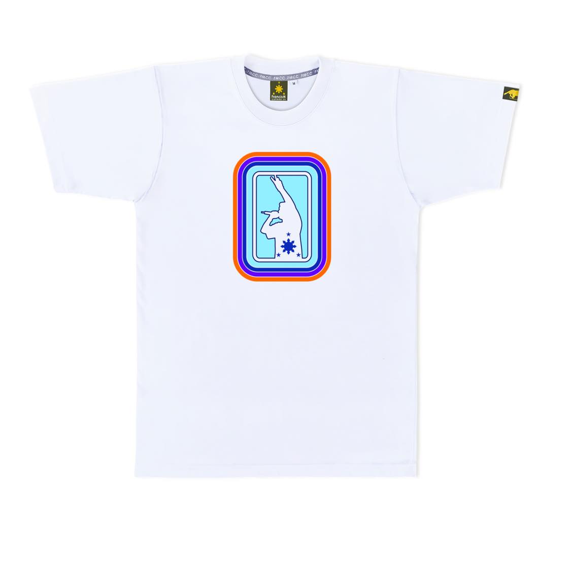 Men's Polychromatic Mic Logo (White)