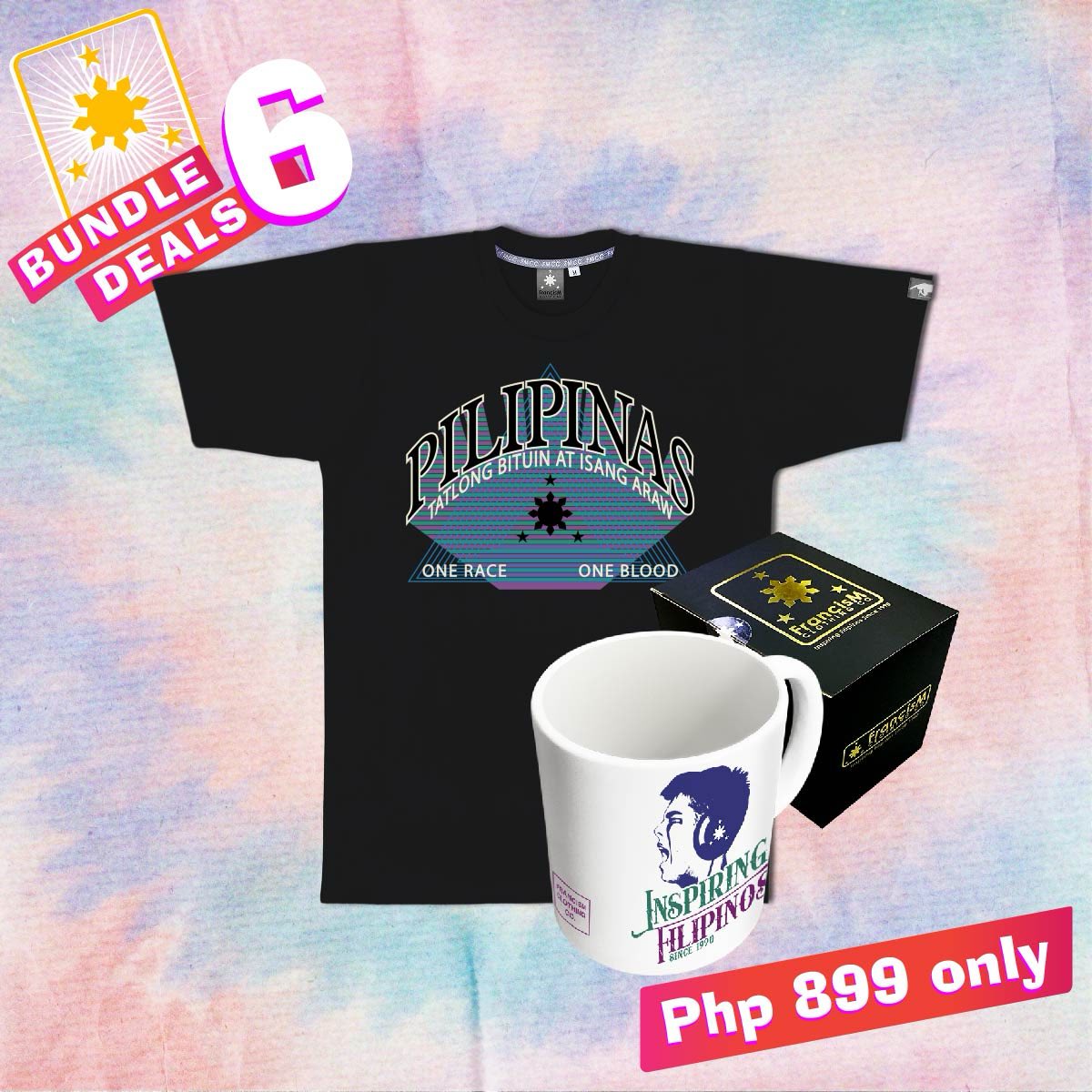 Men's Bundle Deal 6 (Pilipinas Blend Black & Inspiring Retro Mug White)