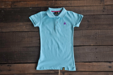 Women's Polo Shirt (Soft Aqua)