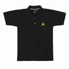 Men's Polo Shirt (Black/Yellow Logo Embro)