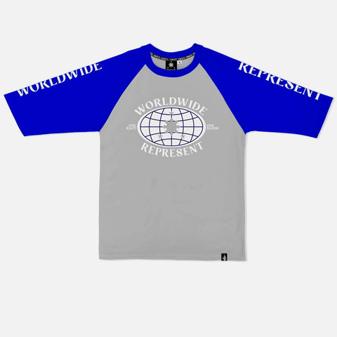 Men's Raglan Worldwide (Gray/R.Blue)