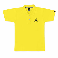 Men's Polo Shirt (Yellow/Black Logo Embro)