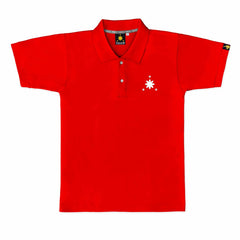 Men's Polo Shirt (Red/White Logo Embro)