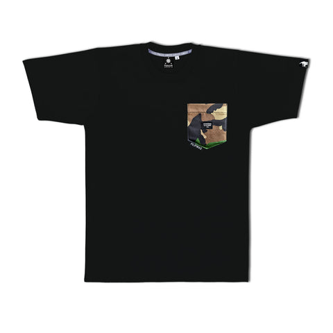 Men's Camou Pocket (Black)