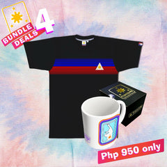 Men's Bundle Deal 4 (Fading Lines Black & Poly Mug White)