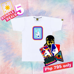 Men's Bundle Deal 5 (Polychromatic Mic Logo White & Sticker Pack V3)