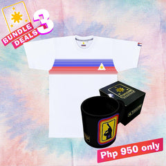 Men's Bundle Deal 3 (Fading Lines White & Poly Black Mug)