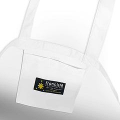 Tote Bag Splatter (White/Brown)