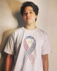 Men's Ribbon Flag (White)