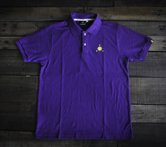 Men's Polo Shirt (Purple/Yellow)
