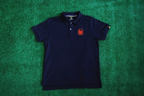 Men's Polo Shirt Camou (Navy Blue)
