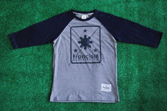 Men's Raglan Logo (Navy Blue/Acid Gray)