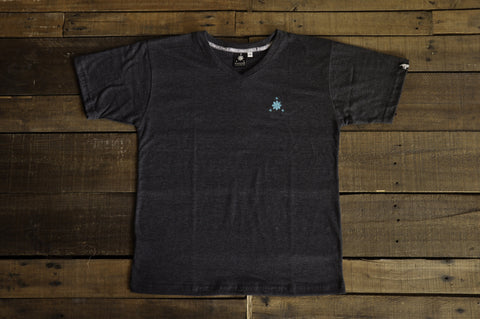 Men's V-Neck (Acid Black)