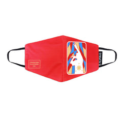 FRANCISM FACE MASK MIC STAINED RED