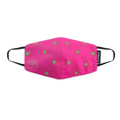 FRANCISM FACE MASK MONOGRAM (PINK/GREEN)