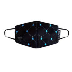 FRANCISM FACE MASK MONOGRAM BLUE