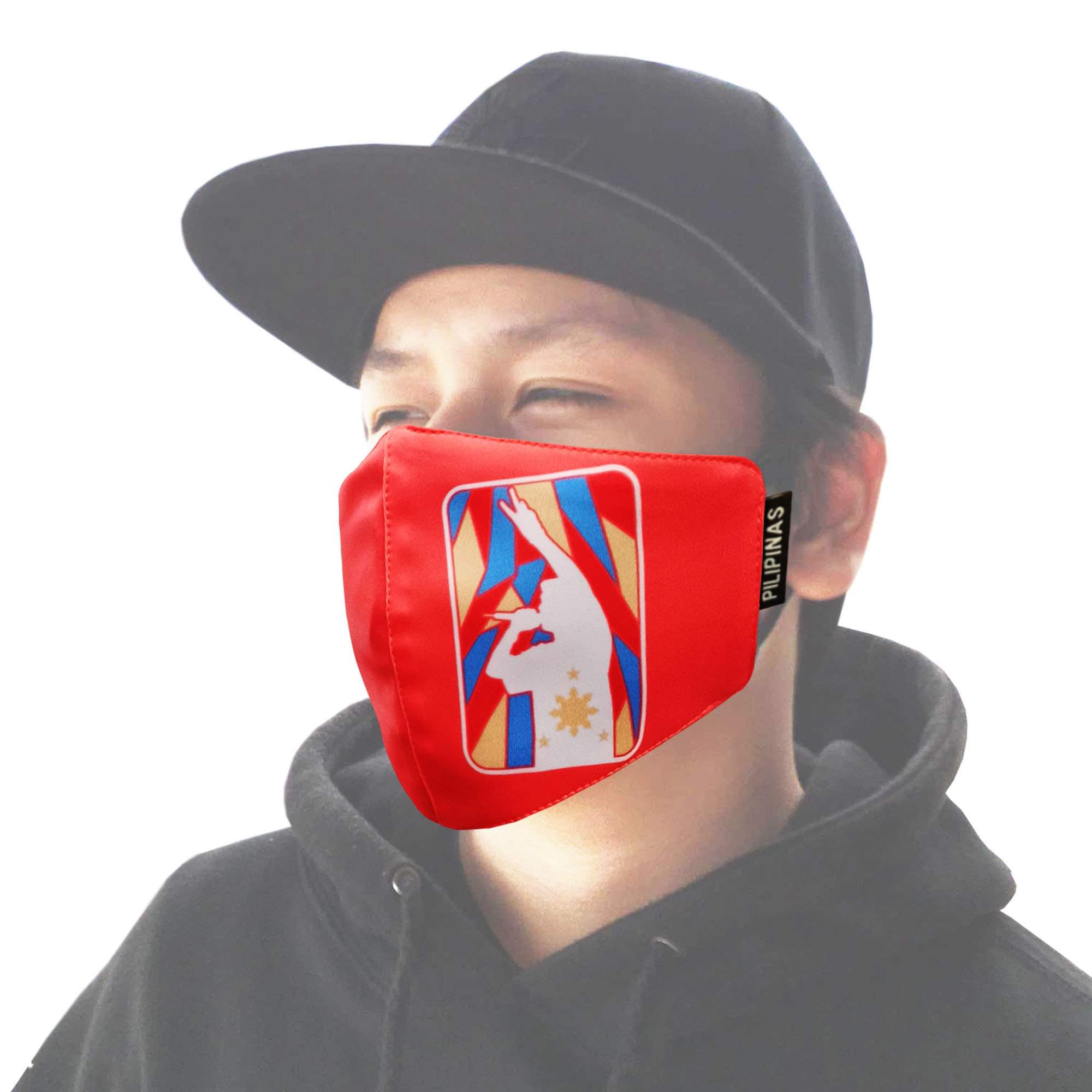 FRANCISM FACE MASK MIC STAINED RED