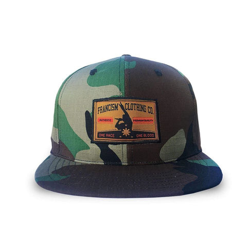 FrancisM Camou Snapback Cap (Tropical Camou)